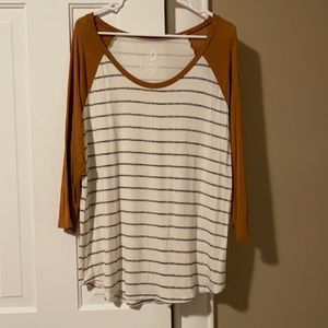 Maurices 3/4 sleeve 24/7 top, size xl